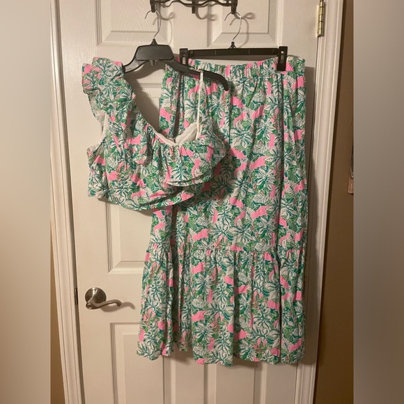 Lilly Pulitzer Kasida ruffle set 🌺 - Picture 2 of 9